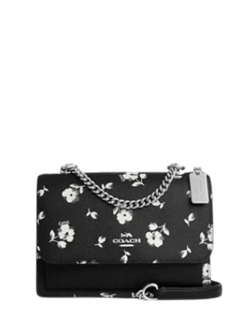 NWOT COACH Klare Crossbody Bag With Floral Print Black/White Multi‎